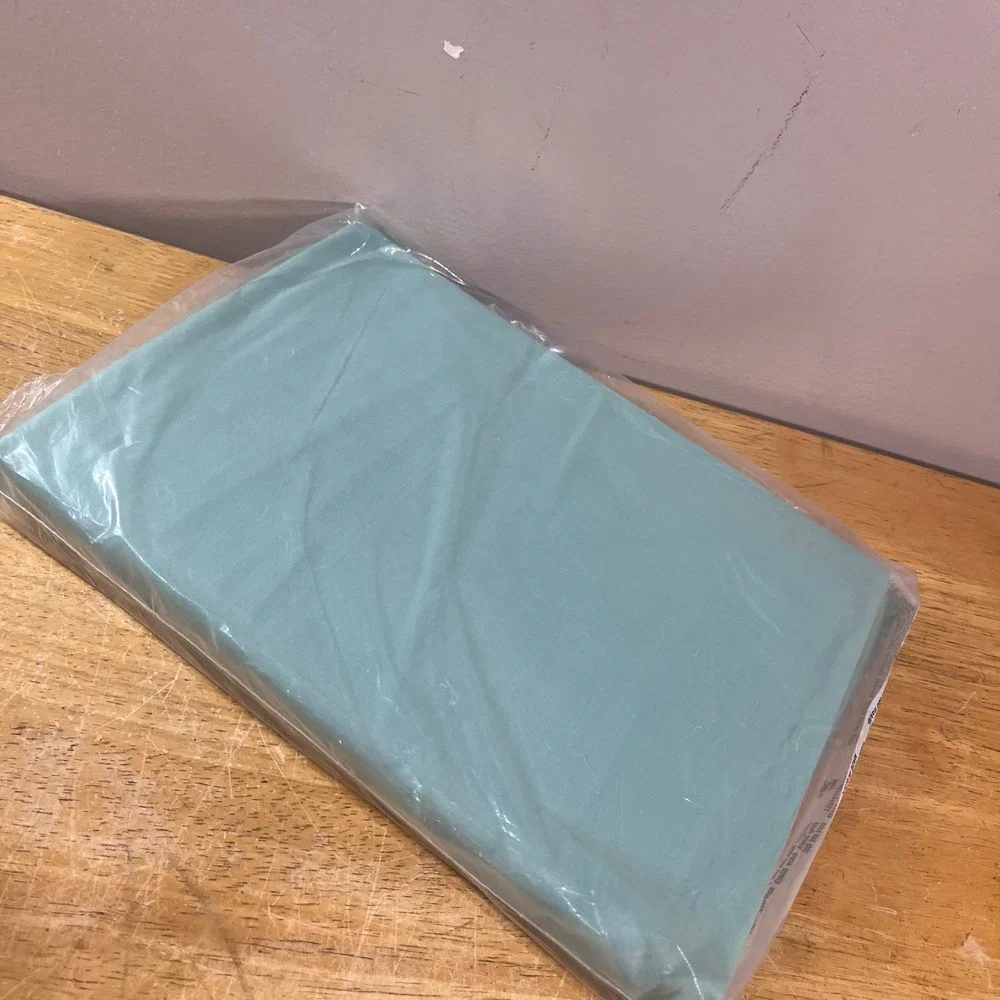 Vtg Martex Fitted Sheet Twin Seafoam Green No-Iron Percale Cotton Blend NOS